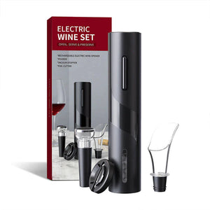 Elektrisches Weinflaschen-Korkenzieher-Set