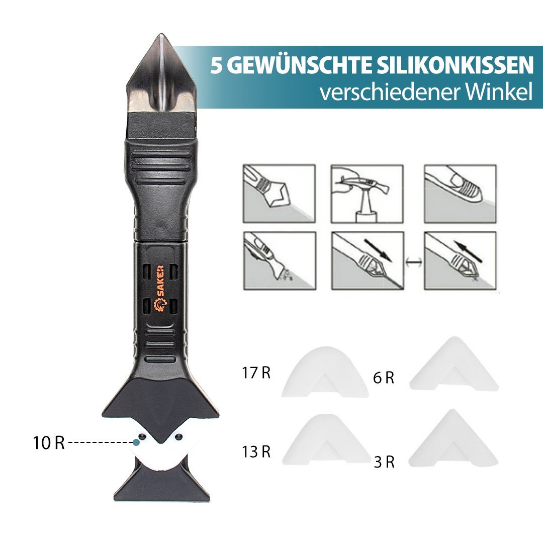 Saker 3-in-1 Silikonentferner und Silikonfugenwerkzeug