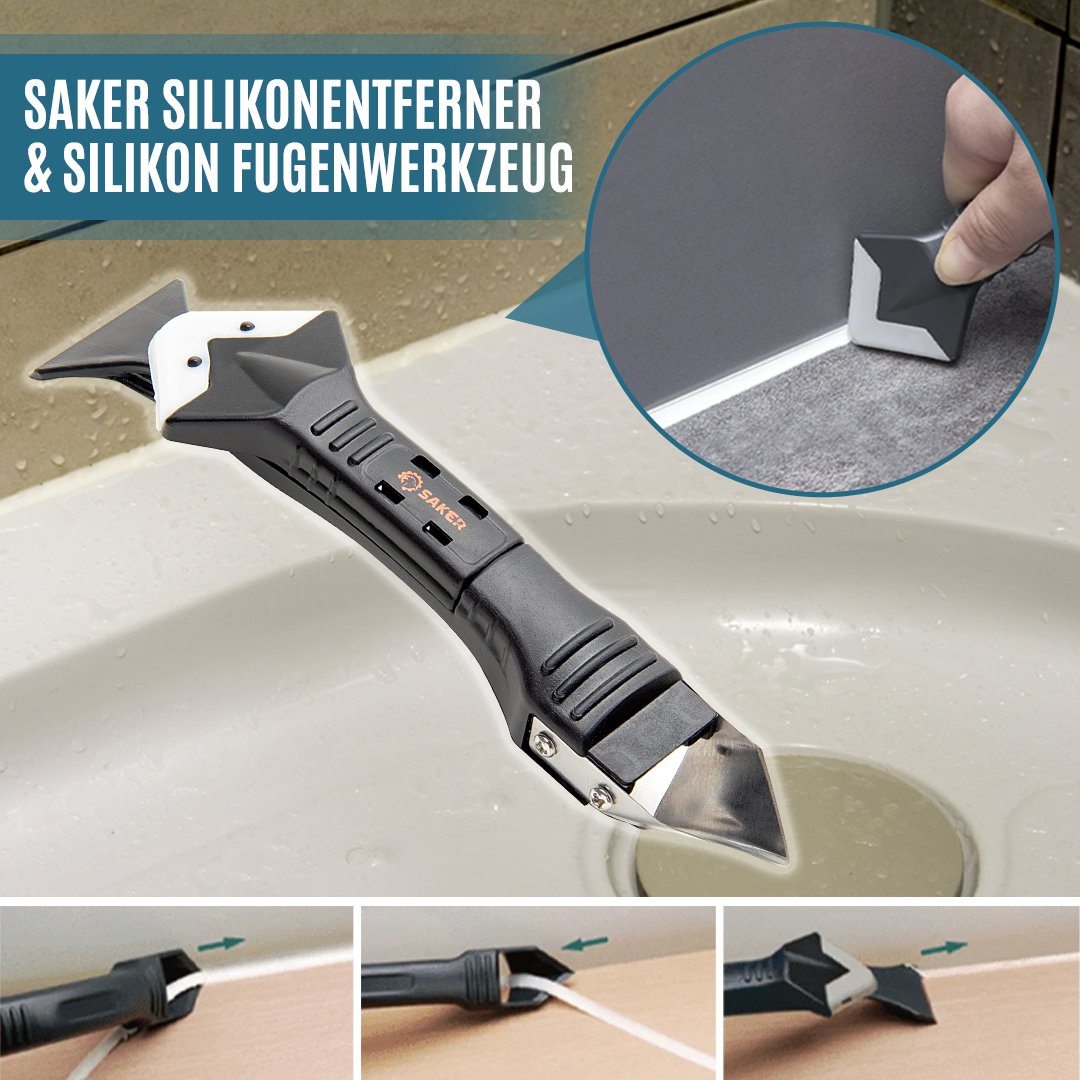 Saker 3-in-1 Silikonentferner und Silikonfugenwerkzeug